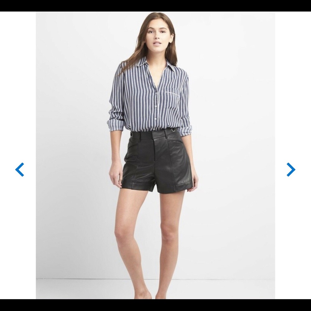 Gap Lambskin Leather Shorts
